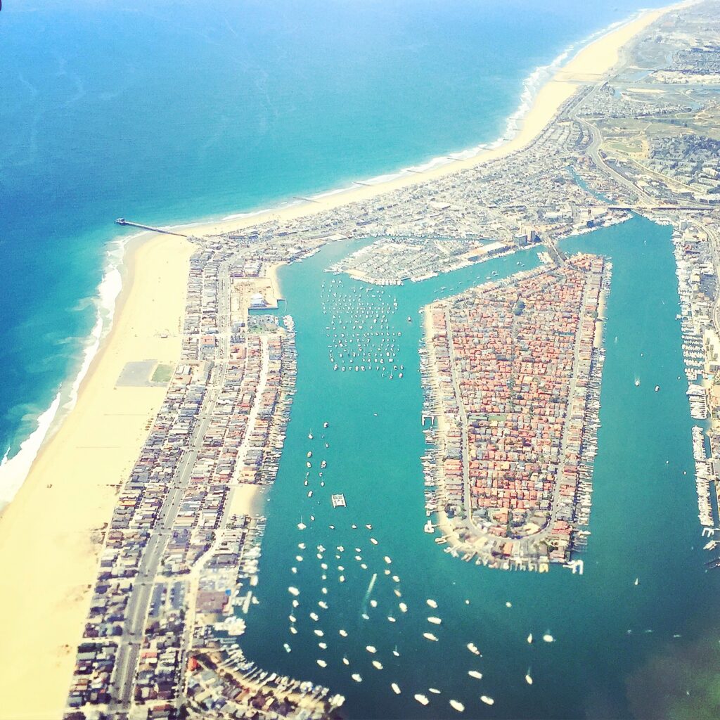 Aerial view of Balboa Island