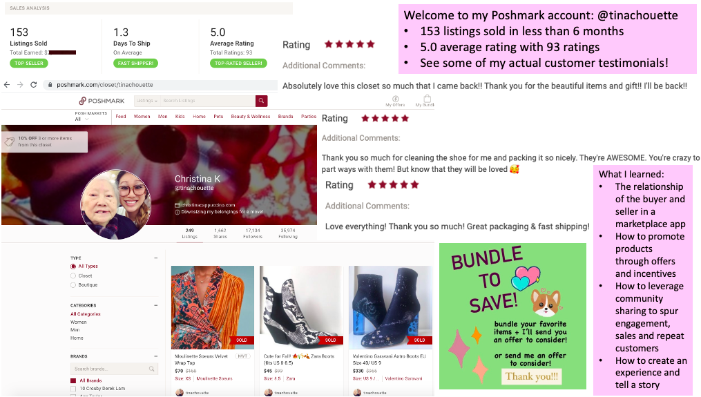 Showcasing how I became a top-rated 5-star seller on Poshmark while downsizing my belongings for a move from NYC to Melbourne, Australia